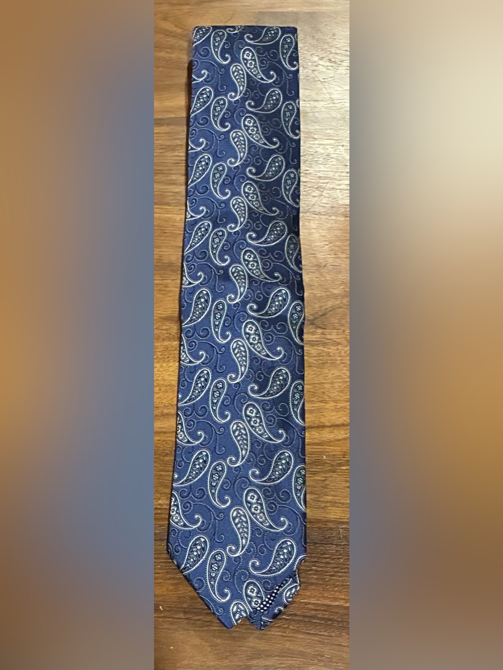Eton Classic Navy Paisley Men's Tie - Unbranded